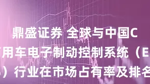 鼎盛证券 全球与中国CCC公司商用车电子制动控制系统（EBS）行业在市场占有率及排名调研报告_分析